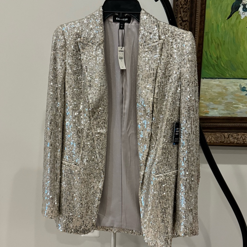 NWT Express sequin blazer